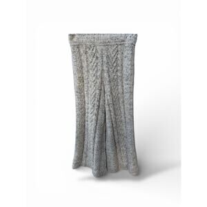Anthropologie Cable Knit Sweater Pants Gray Womens M